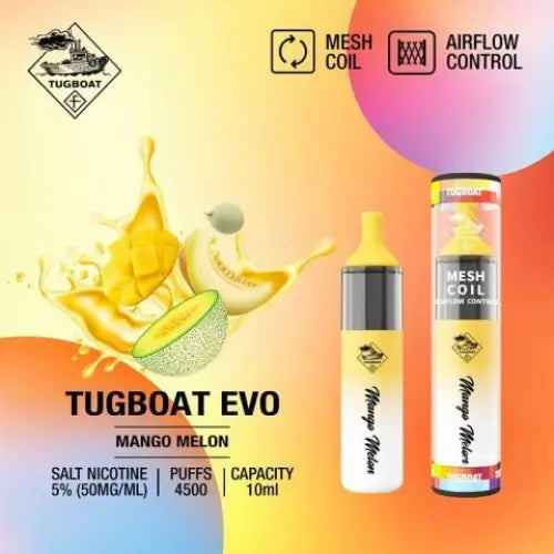 tugboat-evo-4500-puffs-mango-melon-50mg-5-disposable-vape-vapes-225 tugboat-evo-4500-puffs-mango-melon-50mg-5-disposable-vape-vapes-225