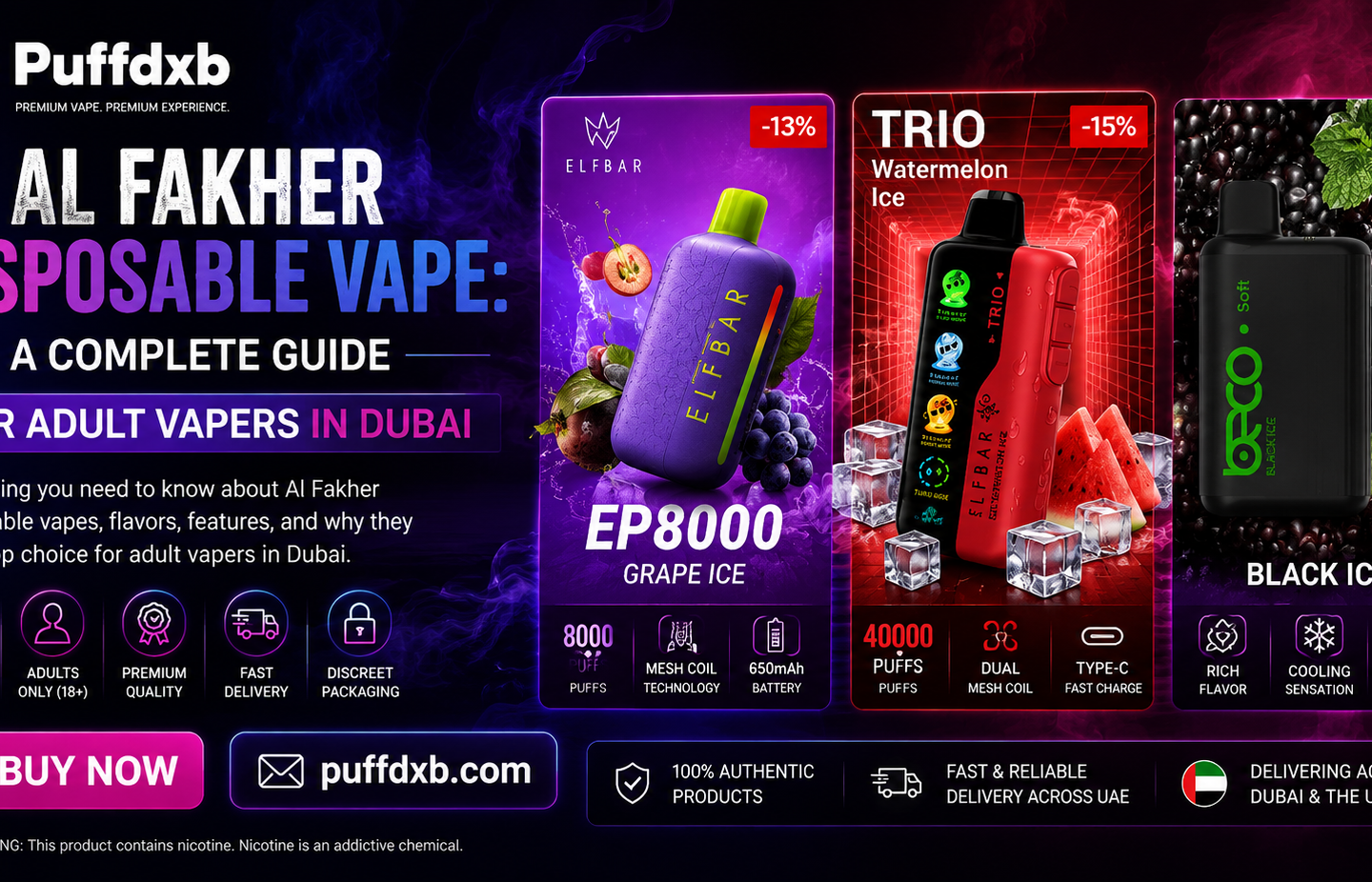 Al Fakher disposable vape