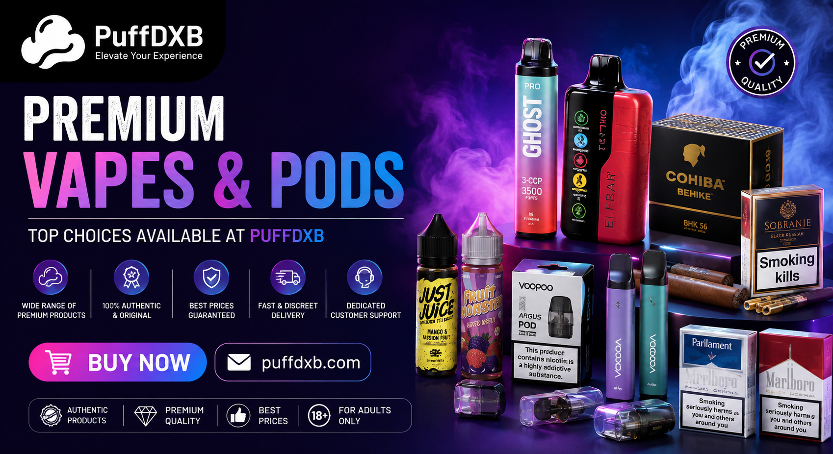 Buy Premium Vapes & Pods